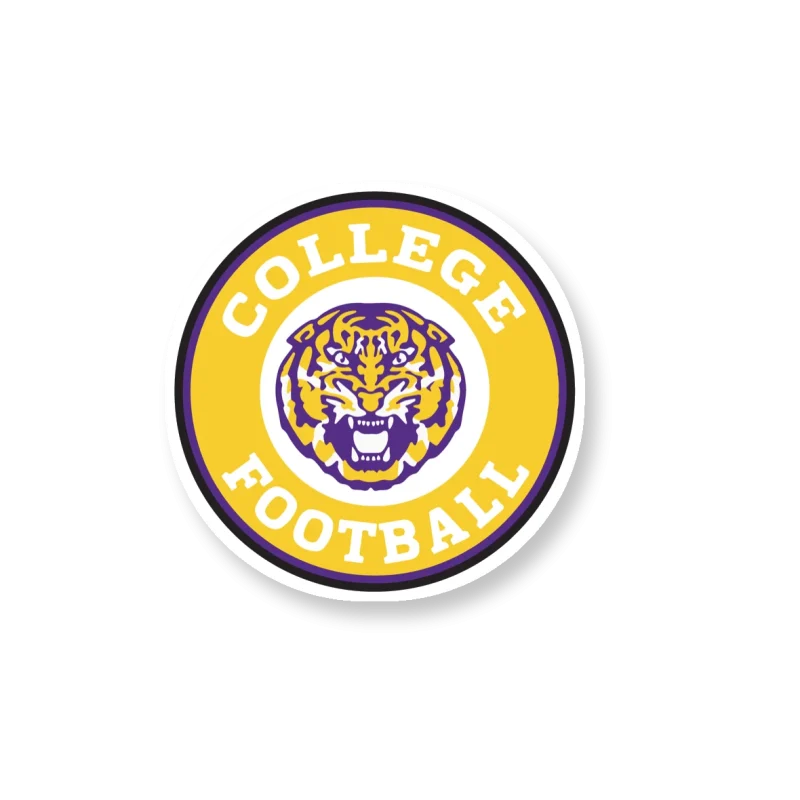 LSU Tigers - Logo 20 - Iron On DTF Transfer - Custom Size