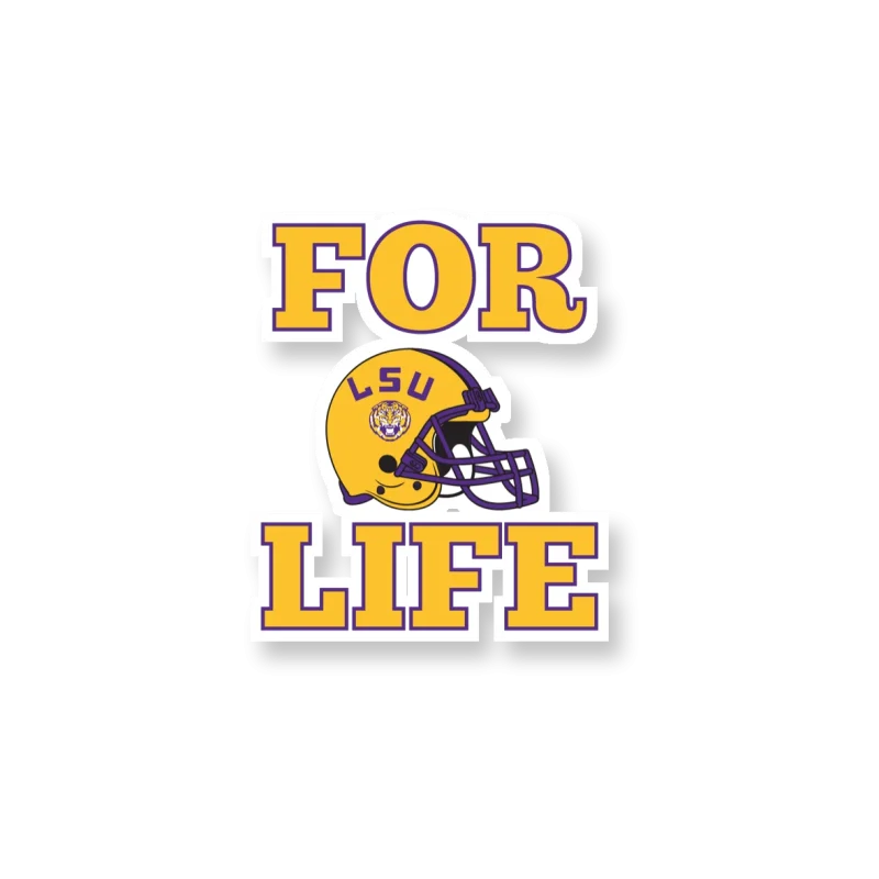 LSU Tigers - Logo 22 - Iron On DTF Transfer - Custom Size