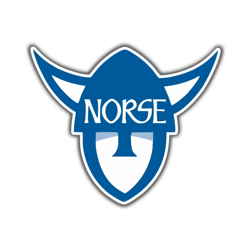 Luther Norse College Full Color Vinyl Sticker - Custom Size
