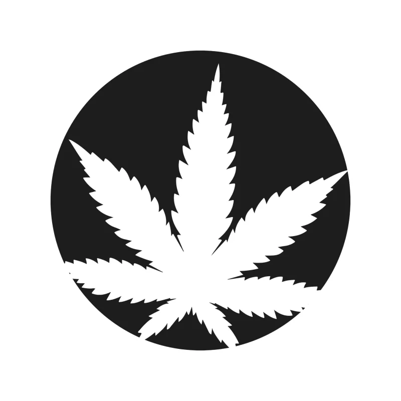 MARIJUANA LEAF - Iron On DTF Transfer - Custom Size