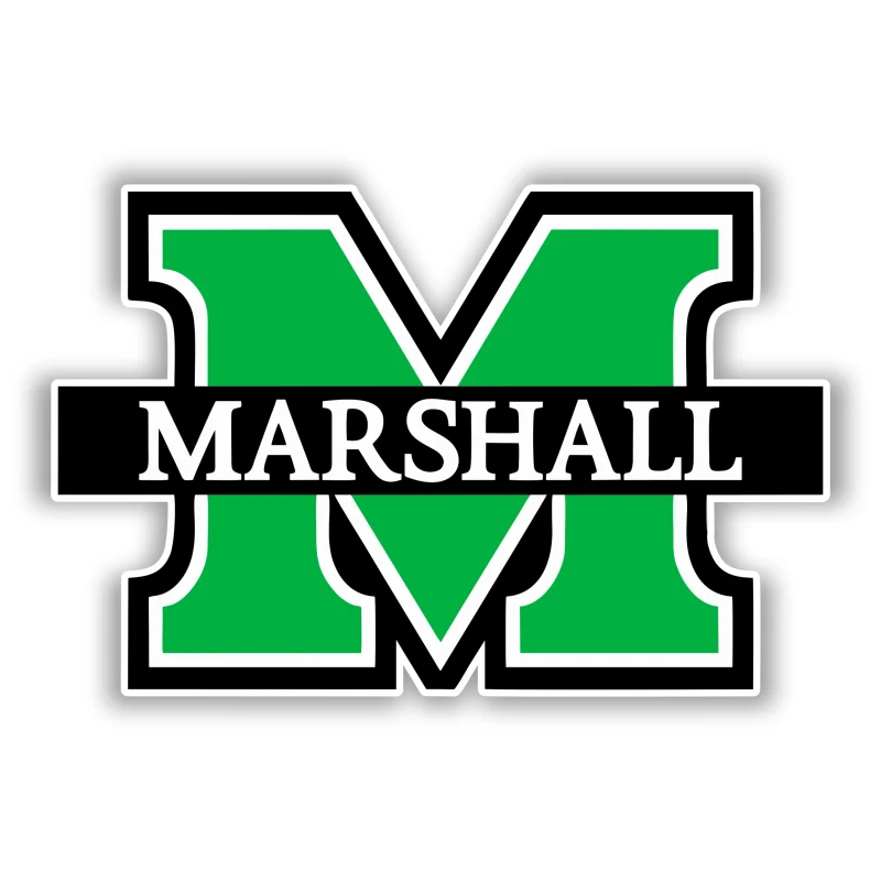 Marshall University Full Color Vinyl Decal - Custom Size