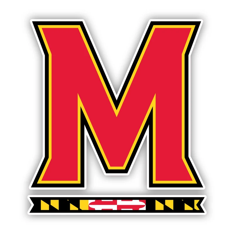 Maryland Terrapins - M - Full Color Vinyl Decal - Custom Size
