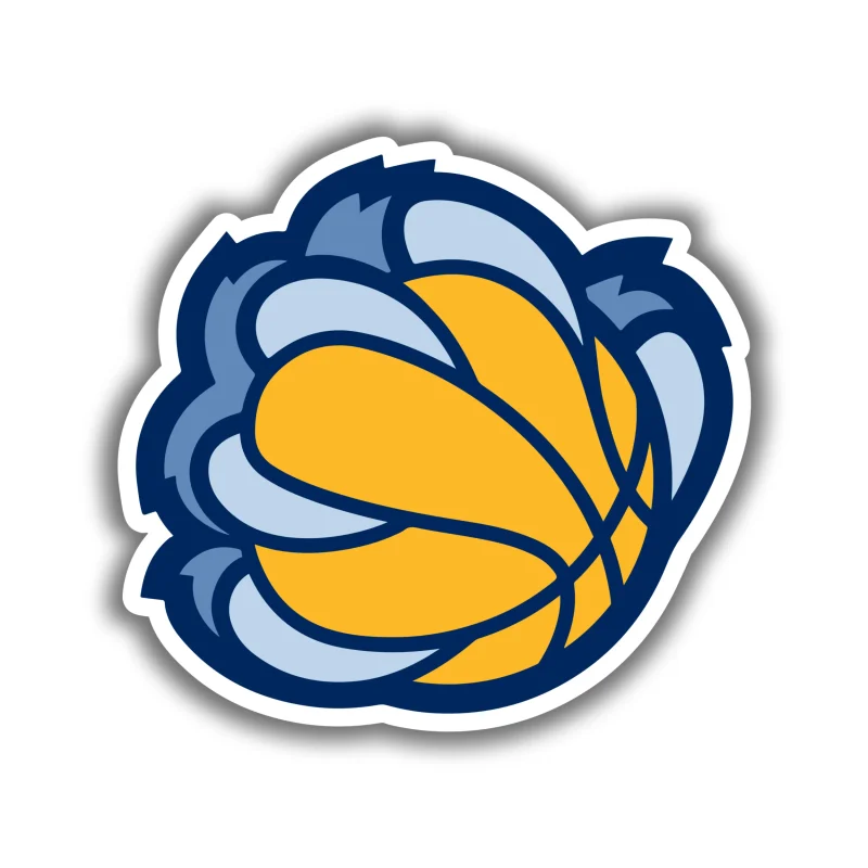 Memphis Grizzlies - Claw With Basketball - Iron On DTF Transfer - Custom Size
