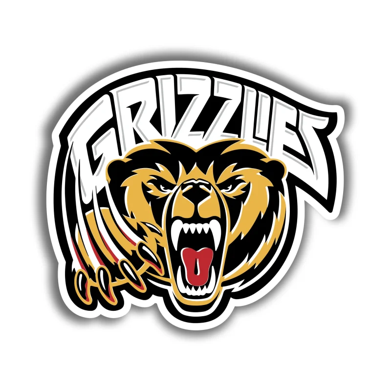 Memphis Grizzlies - Grizzlies Head And Claws - Iron On DTF Transfer - Custom Size