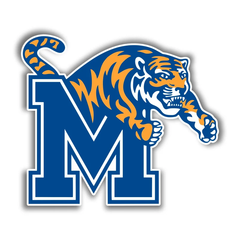 Memphis Tigers - Orange Tiger - Iron On DTF Transfer - Custom Size