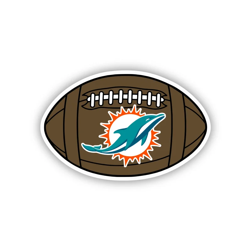 Miami Dolphins - Football - Temporary Tattoo