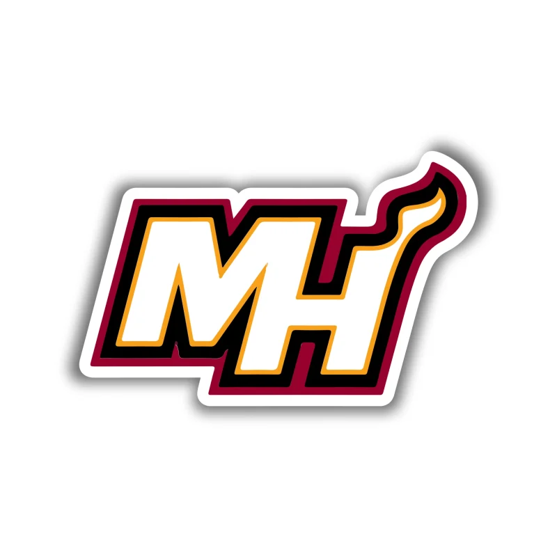 Miami Heat - MH - Iron On DTF Transfer - Custom Size