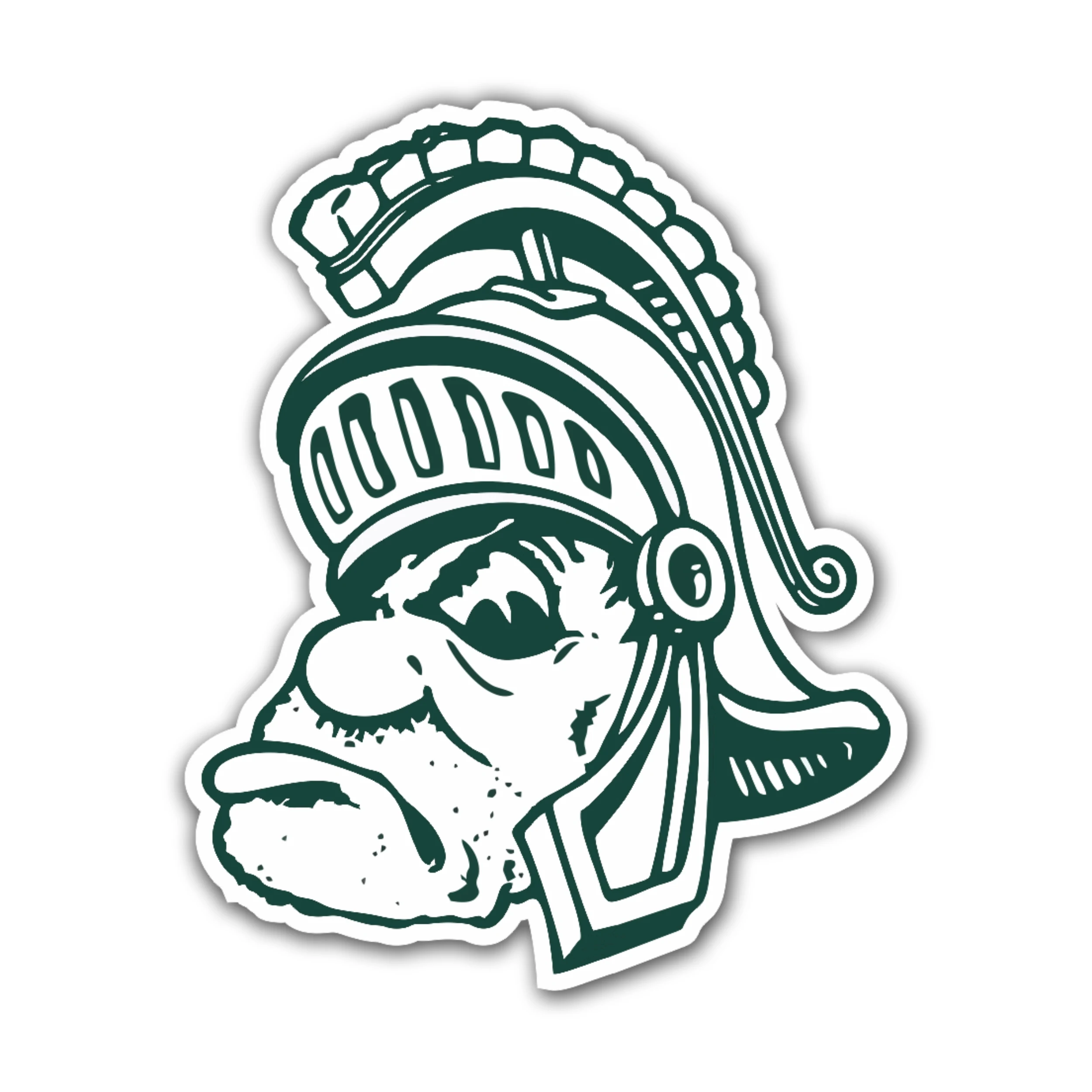 Michigan State Spartans - Sparty Head - Temporary Tattoo