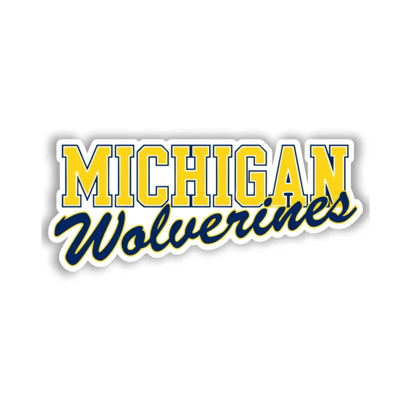 Michigan Wolverines Full Color Vinyl Decal - Custom Size