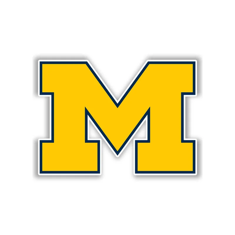 Michigan Wolverines Full Color Vinyl Decal - Custom Size