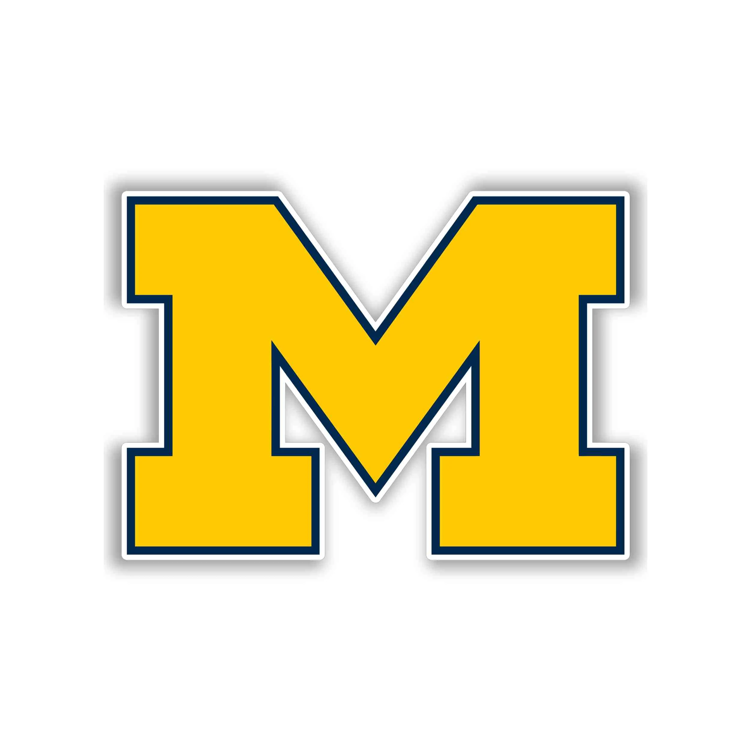 Michigan Wolverines Full Color Vinyl Decal - Custom Size