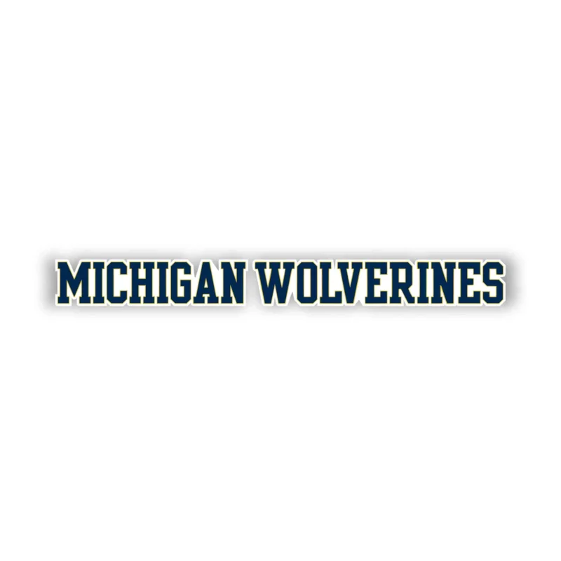 Michigan Wolverines Full Color Vinyl Decal - Custom Size