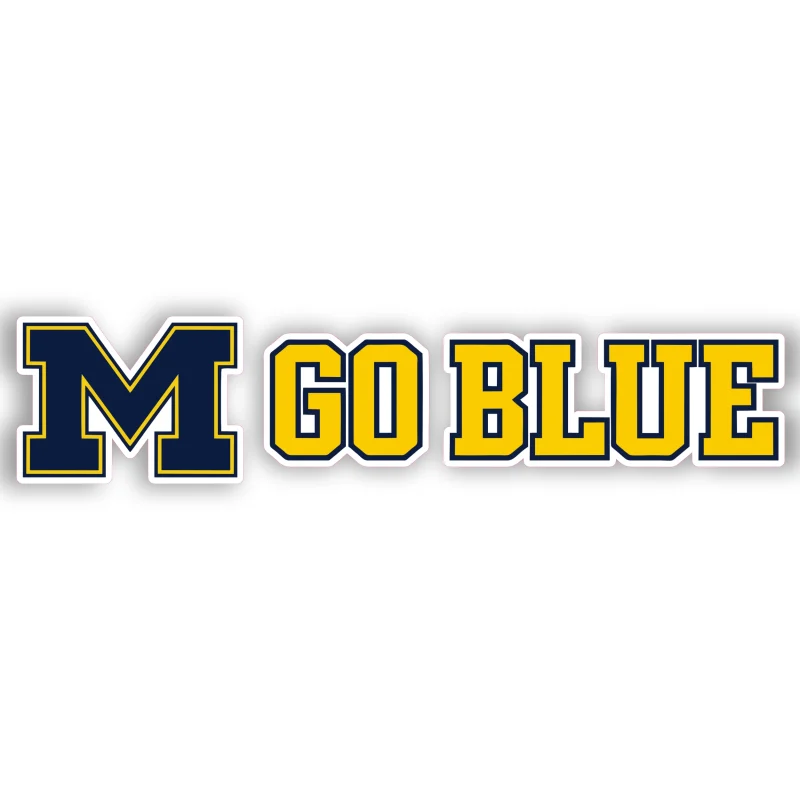 Michigan Wolverines - Go Blue - Temporary Tattoo
