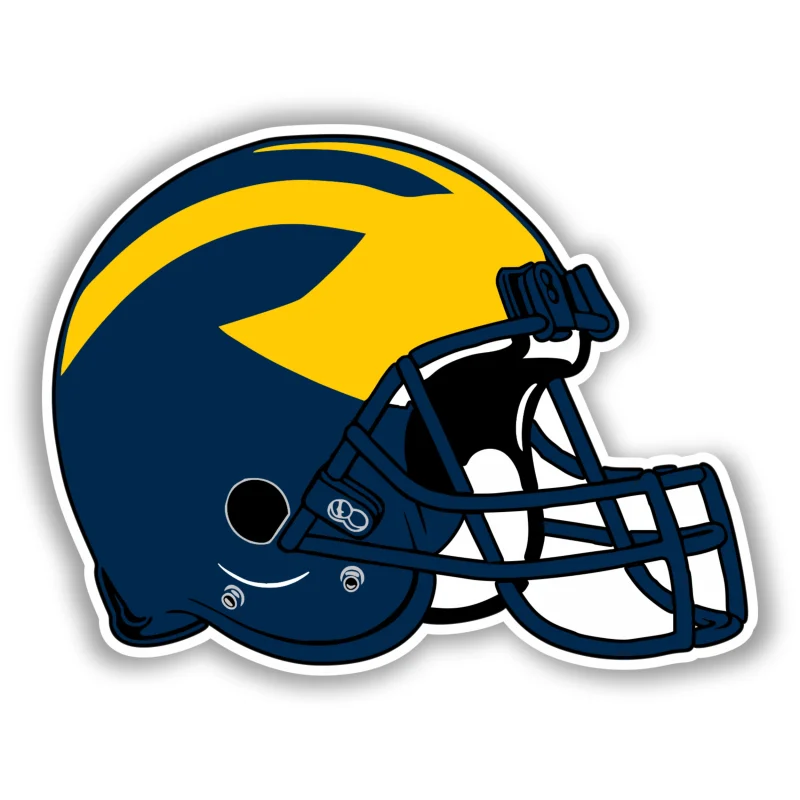 Michigan Wolverines - Helmet - Iron On DTF Transfer - Custom Size