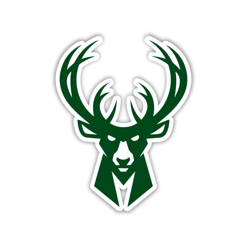 Milwaukee Bucks - Deer Head - Iron On DTF Transfer - Custom Size