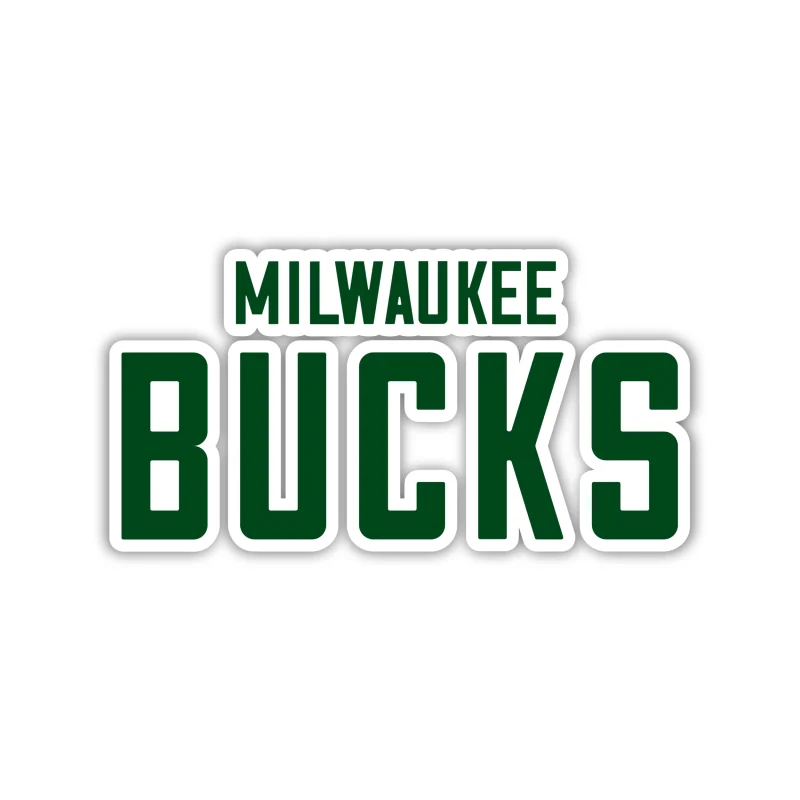 Milwaukee Bucks - Name - Iron On DTF Transfer - Custom Size
