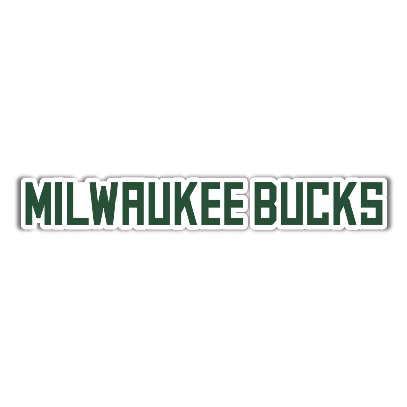 Milwaukee Bucks - Name Straight Across - Temporary Tattoo