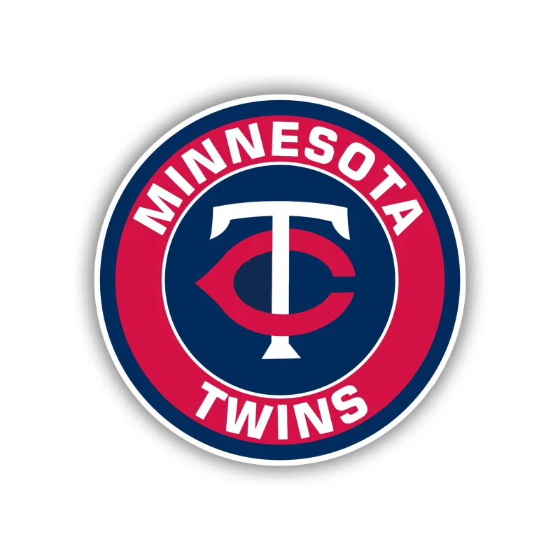 Minnesota Twins - Circle with TC and Name - Iron On DTF Transfer - Custom Size