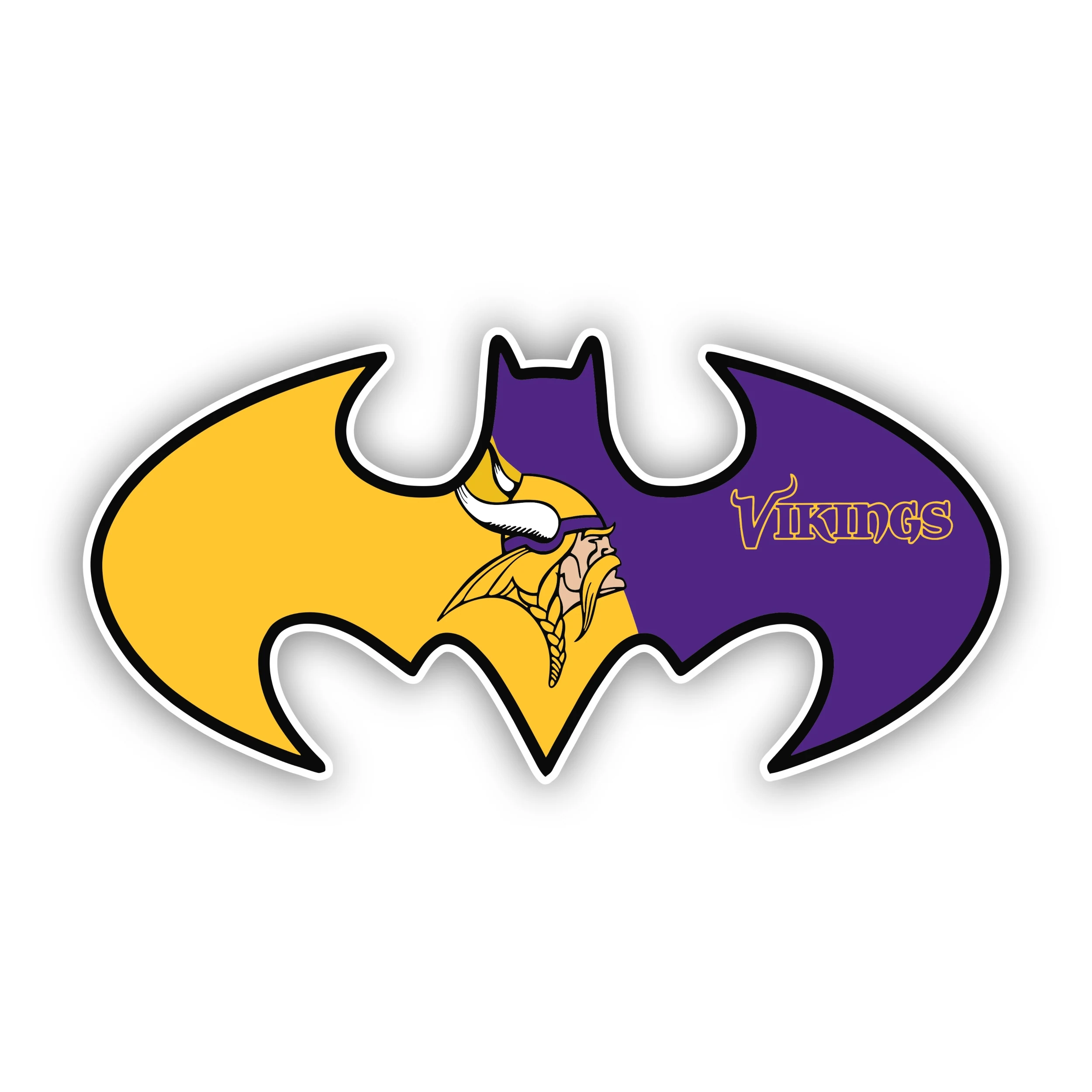 Minnesota Vikings - Batman - Iron On DTF Transfer - Custom Size