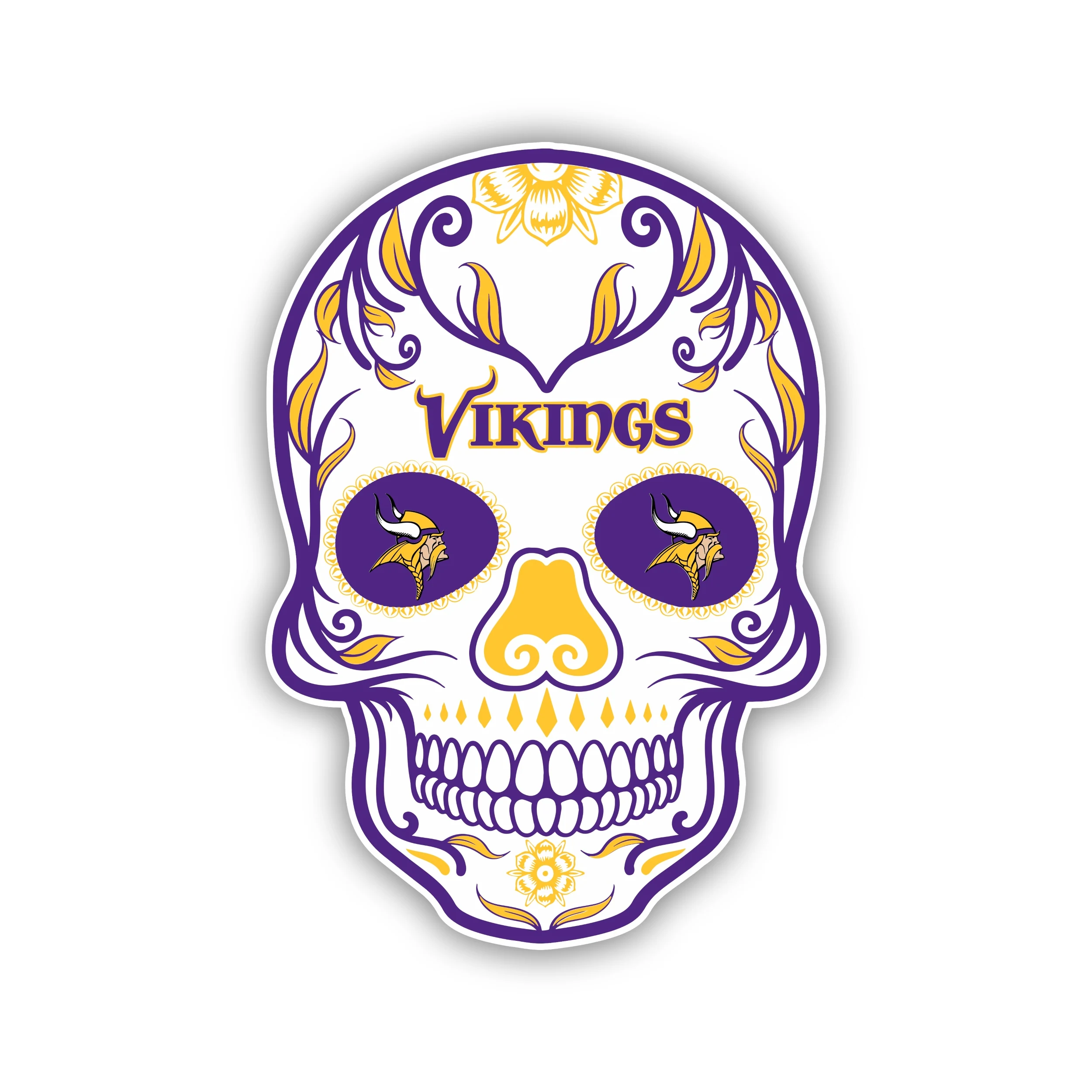 Minnesota Vikings Full Color Vinyl Sticker - Custom Size