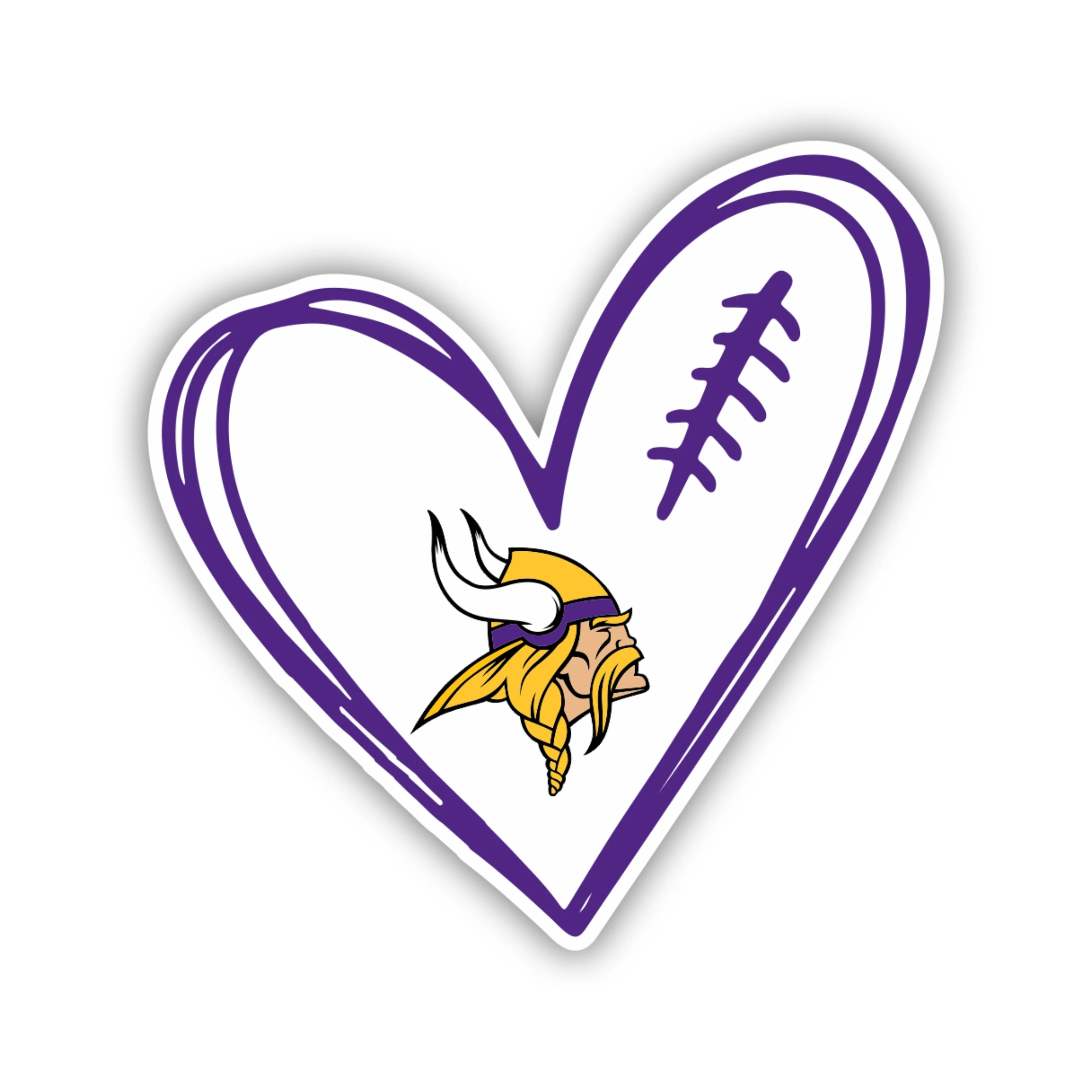 Minnesota Vikings Full Color Vinyl Sticker - Custom Size