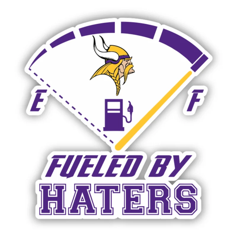 Minnesota Vikings Full Color Vinyl Sticker - Custom Size