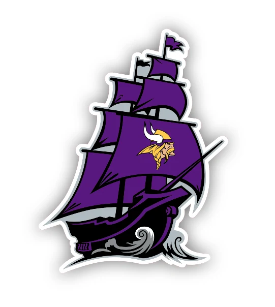 Minnesota Vikings Full Color Vinyl Sticker - Custom Size