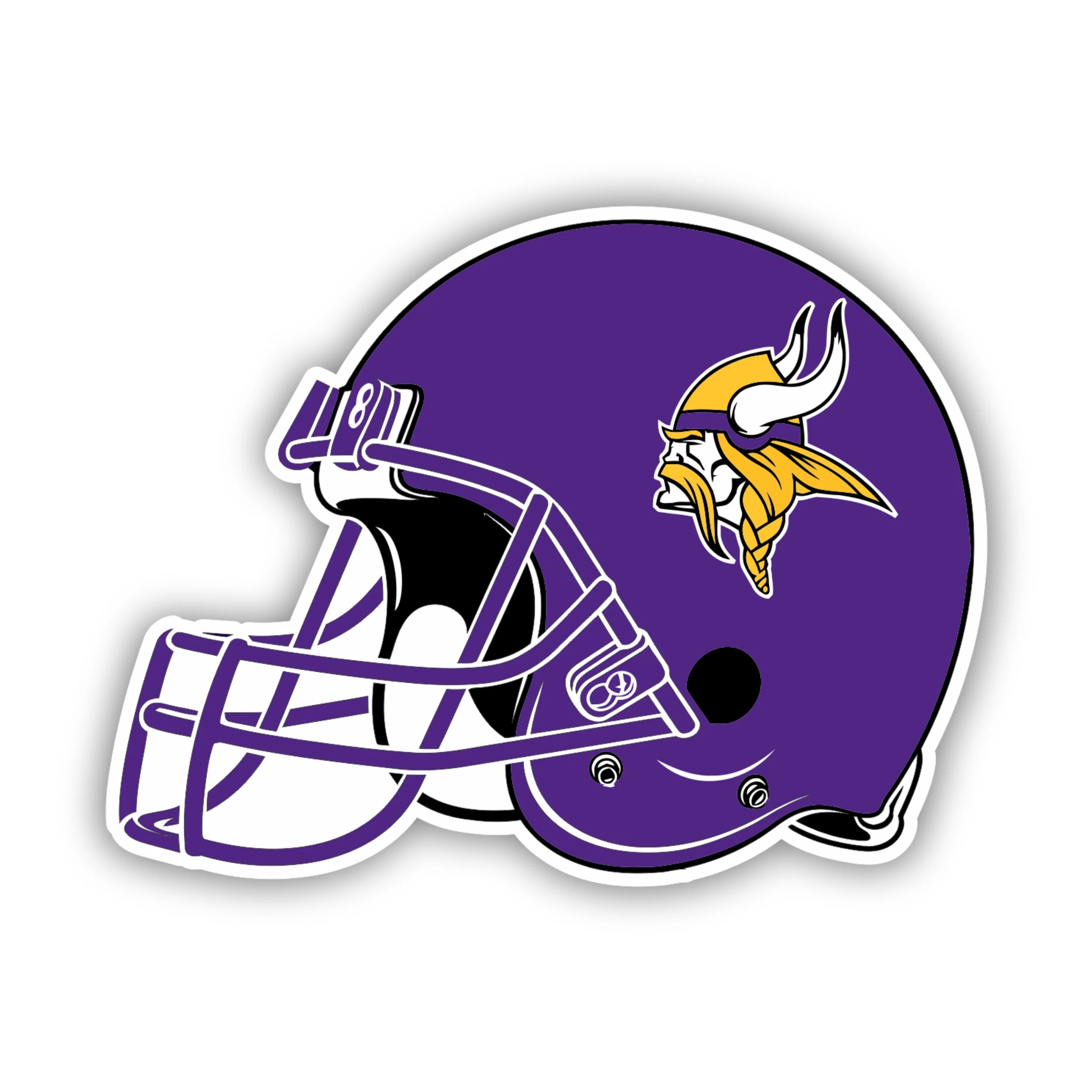 Minnesota Vikings - Purple Helmet - Iron On DTF Transfer - Custom Size