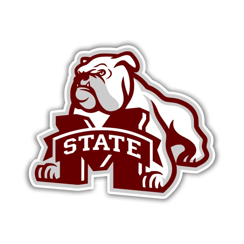Mississippi State Bulldogs Full Color Vinyl Decal - Custom Size