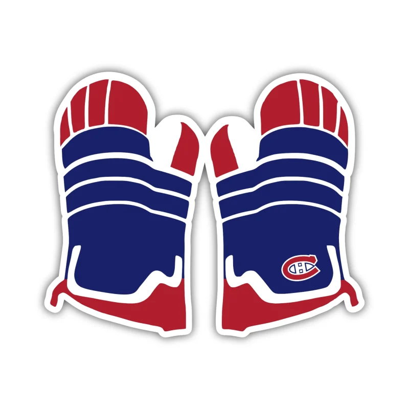 Montreal Canadiens - Mittens - Iron On DTF Transfer - Custom Size