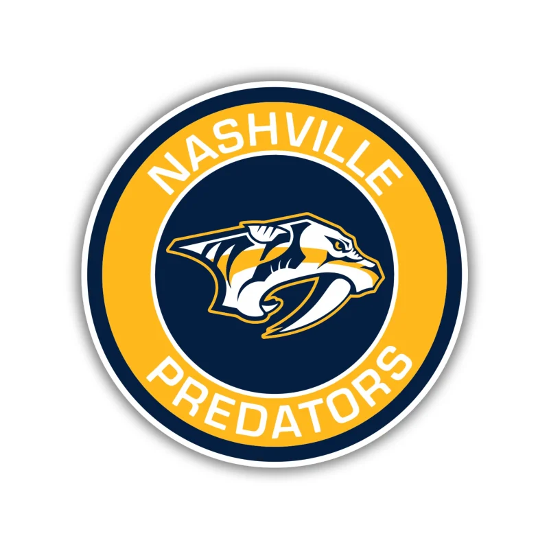 Nashville Predators - Circle With Name And Tiger - Iron On DTF Transfer - Custom Size