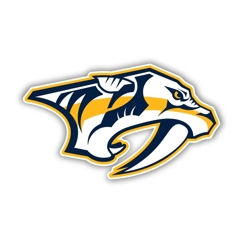 Nashville Predators - Tiger Head - Iron On DTF Transfer - Custom Size