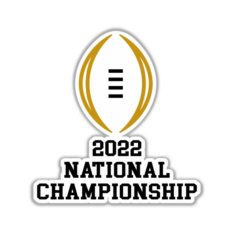 National Championship 2022 - Full Color Vinyl Decal - Custom Size