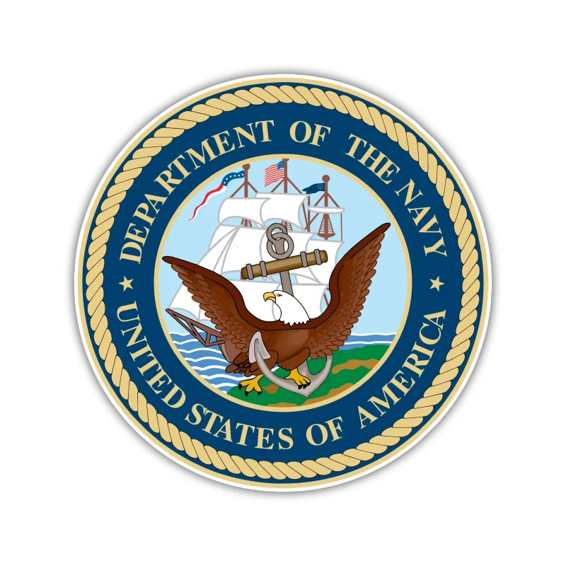Navy - Department Of The Navy - Iron On DTF Transfer - Custom Size