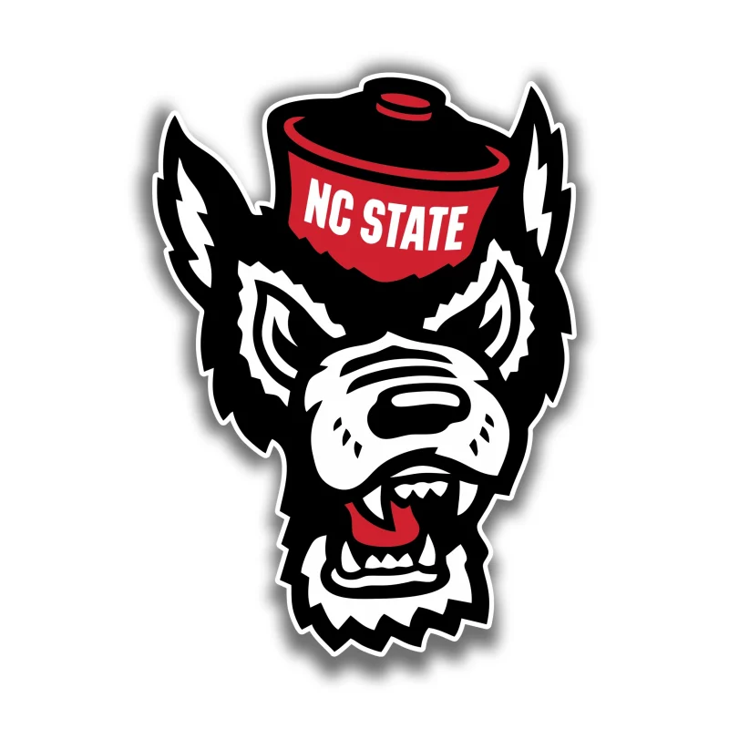NC State Wolfpack - Wolf Head - Iron On DTF Transfer - Custom Size