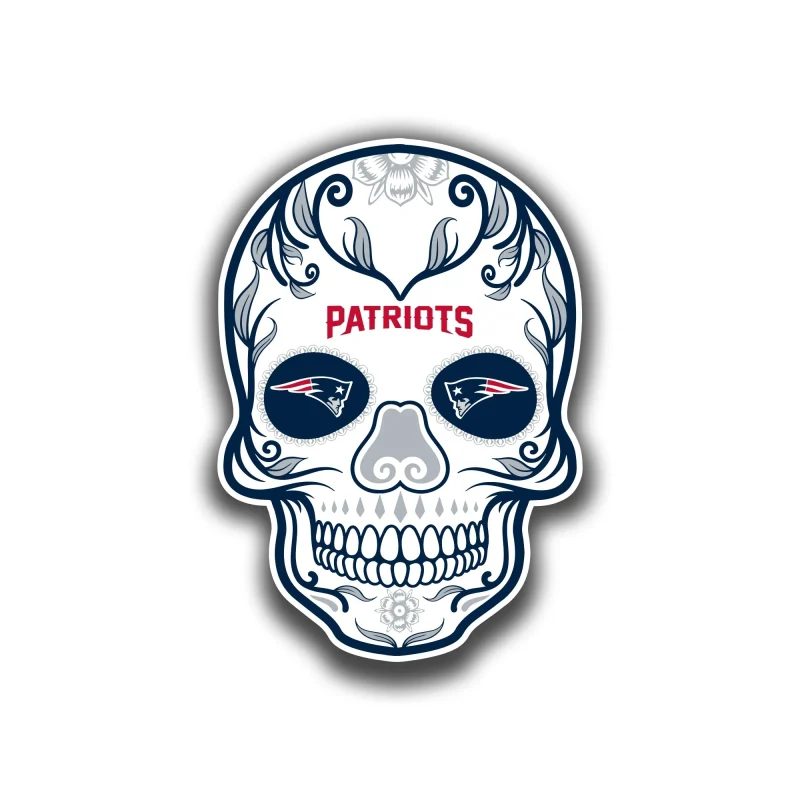 New England Patriots Full Color Vinyl Sticker - Custom Size