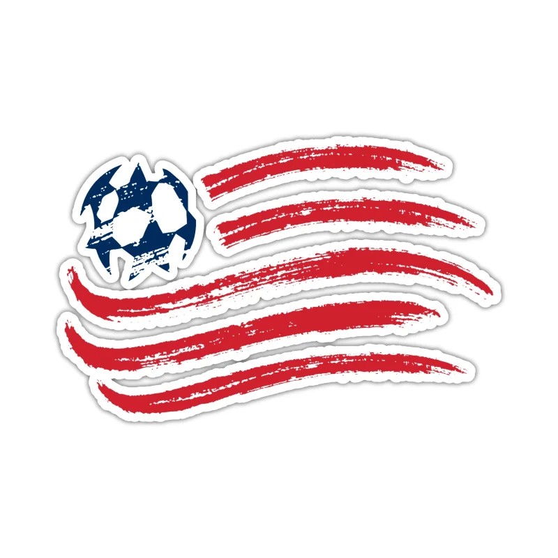 New England Revolution - Logo - Iron On DTF Transfer - Custom Size