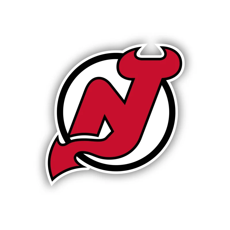New Jersey Devils - Circle With N - Iron On DTF Transfer - Custom Size