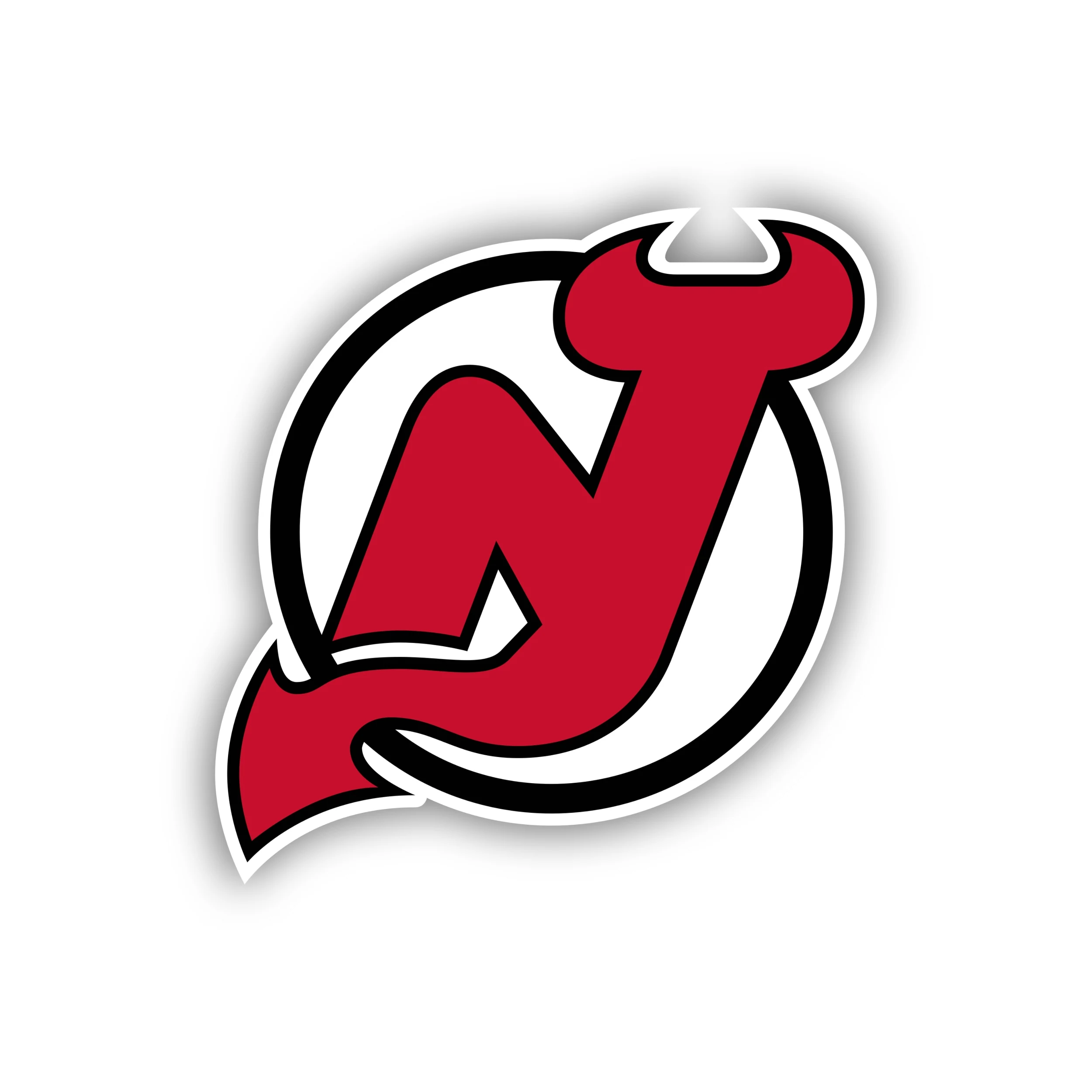 New Jersey Devils - Circle With N - Iron On DTF Transfer - Custom Size