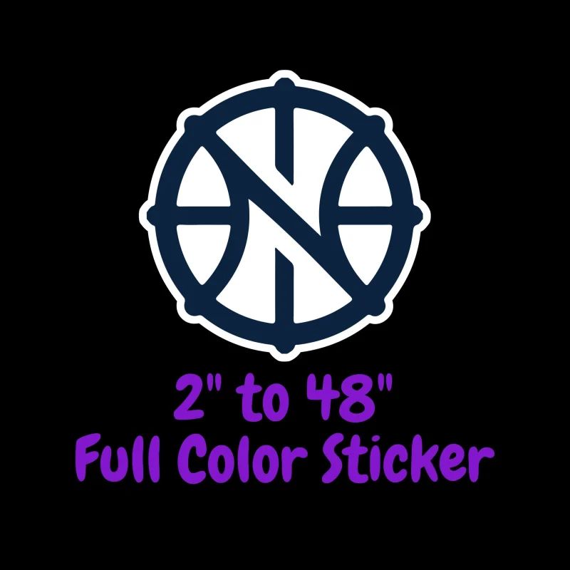 New Orleans Pelicans Full Color Vinyl Sticker - Custom Size