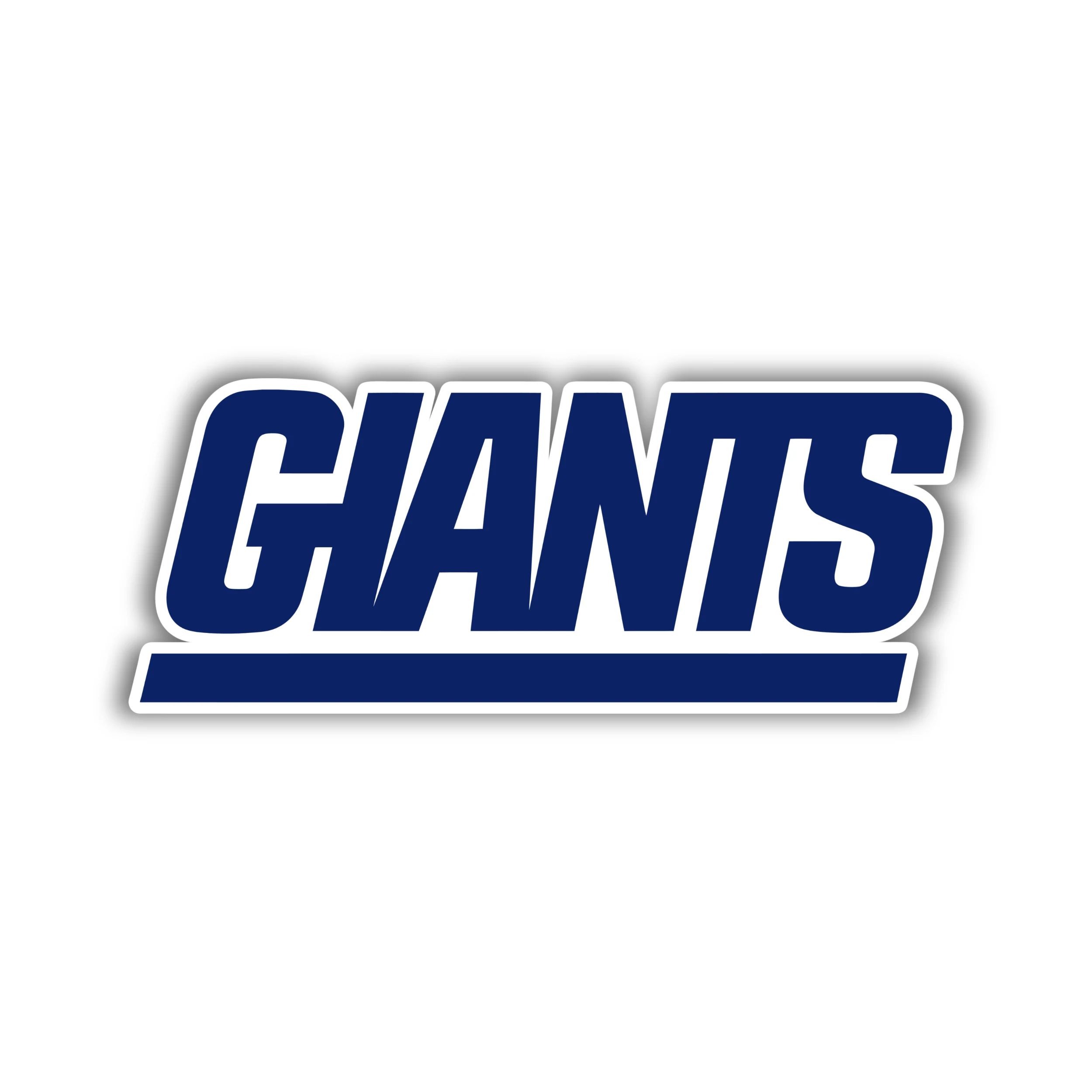 New York Giants - Dark Blue Giants - Iron On DTF Transfer - Custom Size