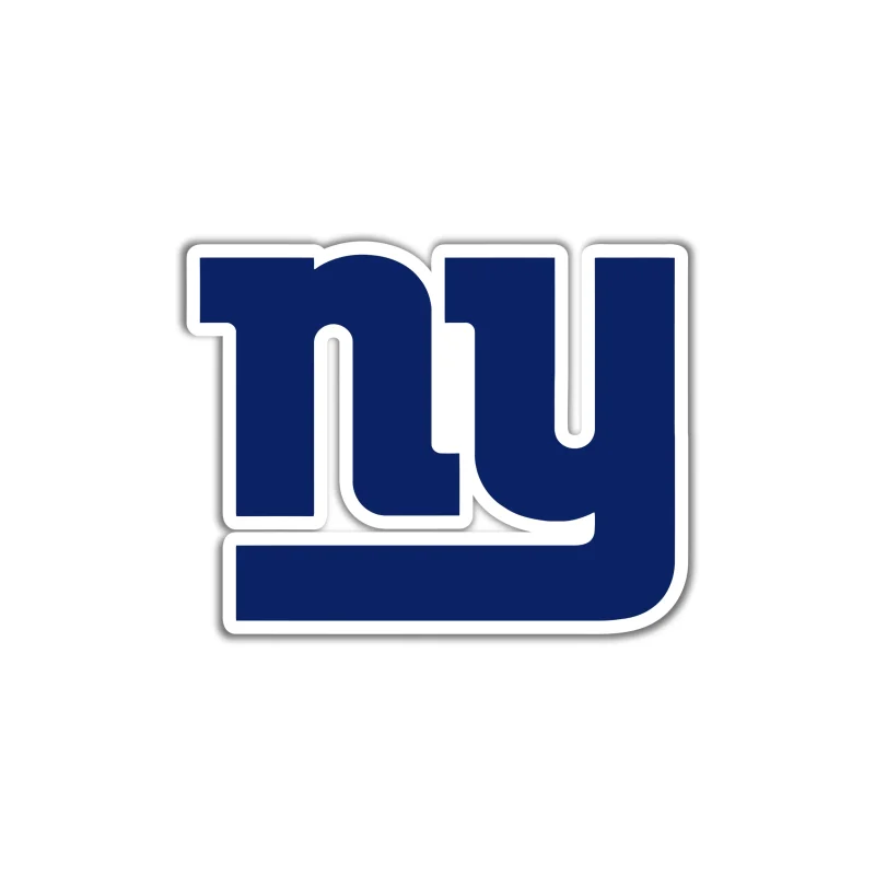 New York Giants - Dark Blue NY - Full Color Vinyl Sticker - Custom Size