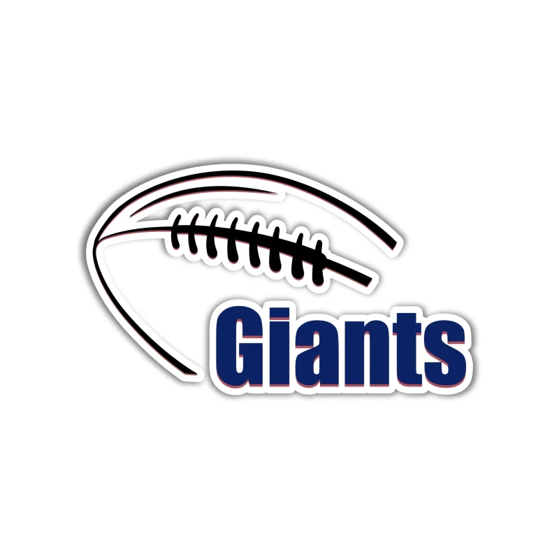 New York Giants - Football - Iron On DTF Transfer - Custom Size