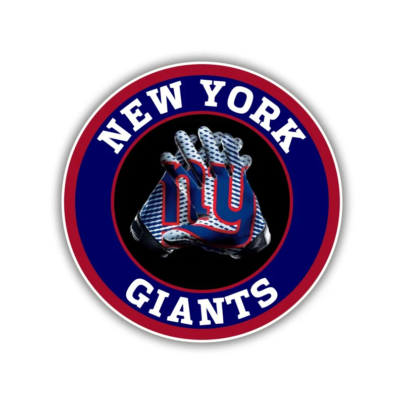 New York Giants - Full Color Vinyl Sticker - Custom Size