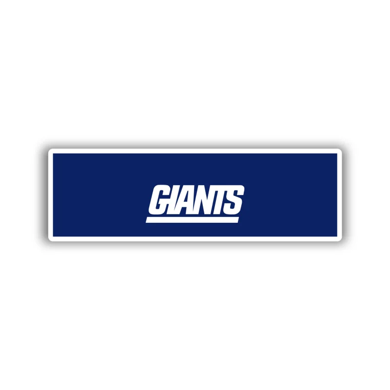 New York Giants - Rectangle With Giants - Iron On DTF Transfer - Custom Size
