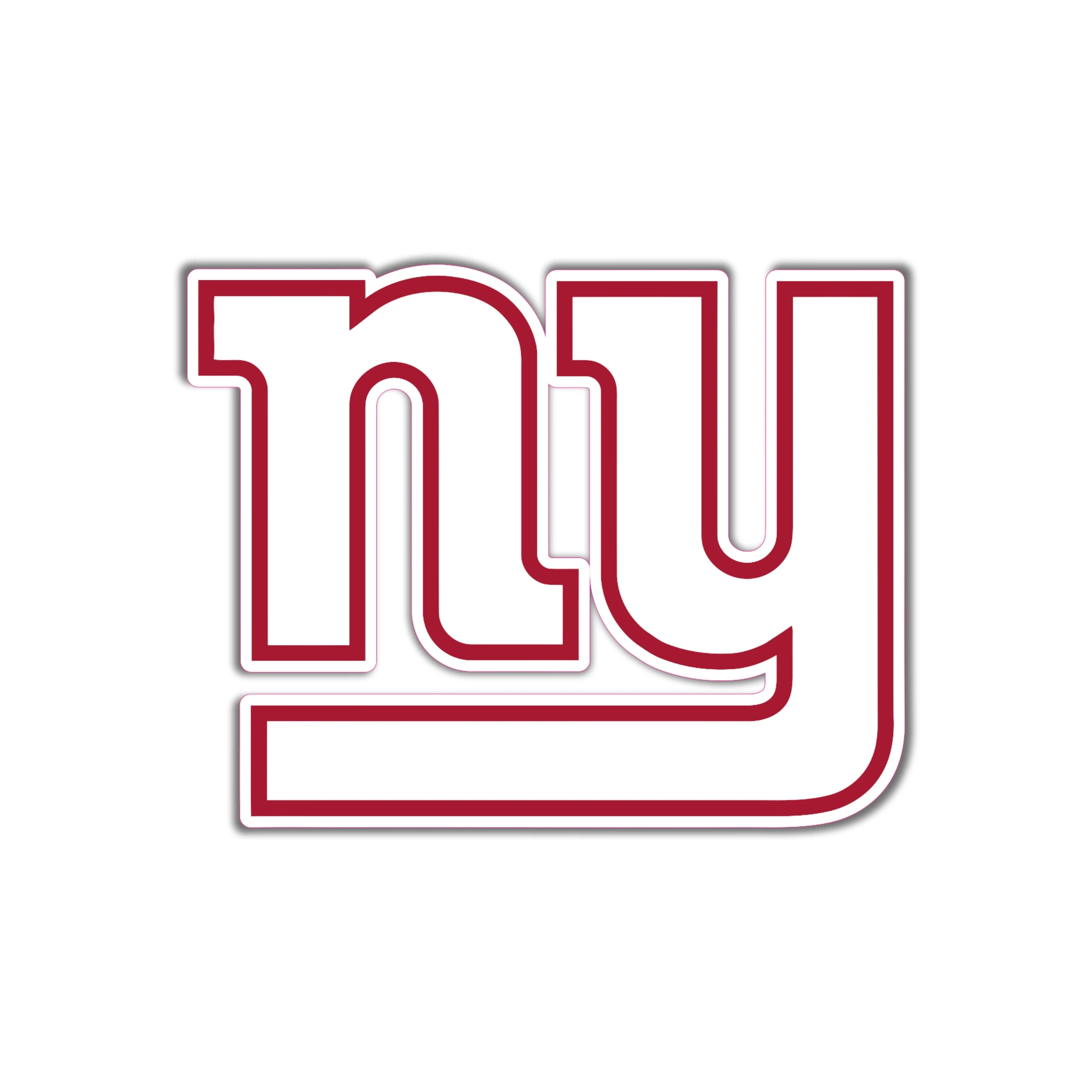 New York Giants - White And Red NY - Temporary Tattoo
