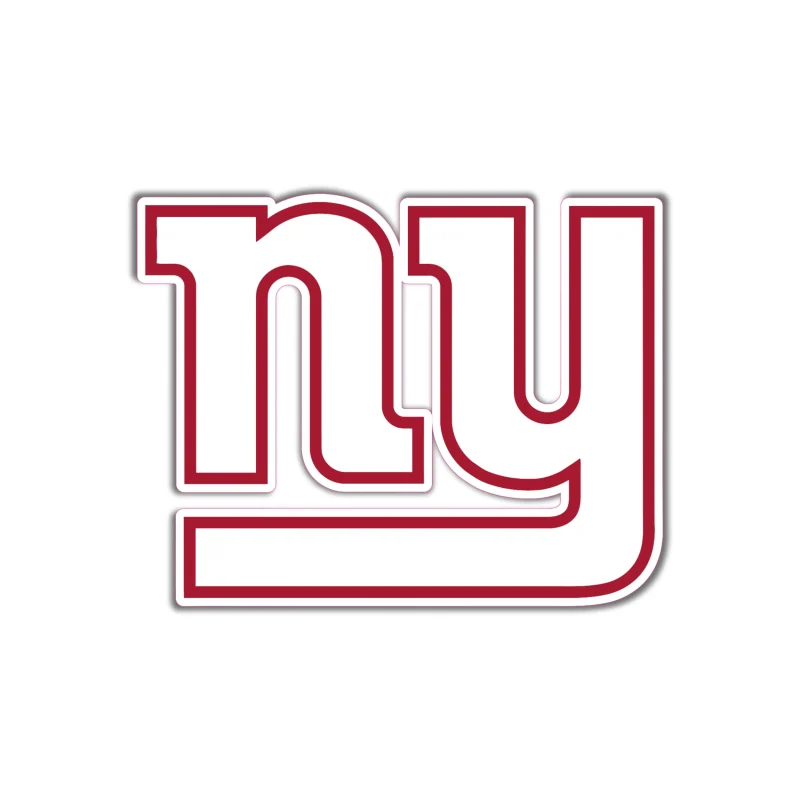 New York Giants - White NY - Full Color Vinyl Sticker - Custom Size