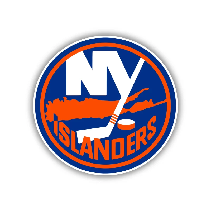 New York Islanders - Bright Circle - Iron On DTF Transfer - Custom Size
