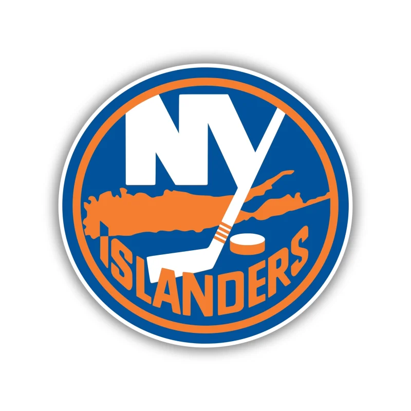 New York Islanders - Dull Circle - Iron On DTF Transfer - Custom Size