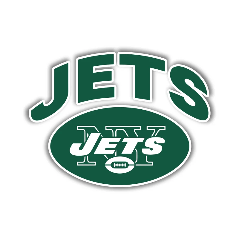 New York Jets - Football With Jets - Iron On DTF Transfer - Custom Size